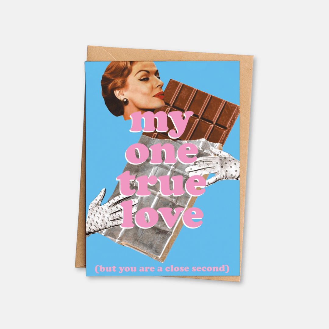 One True Love Chocolate Greetings Card