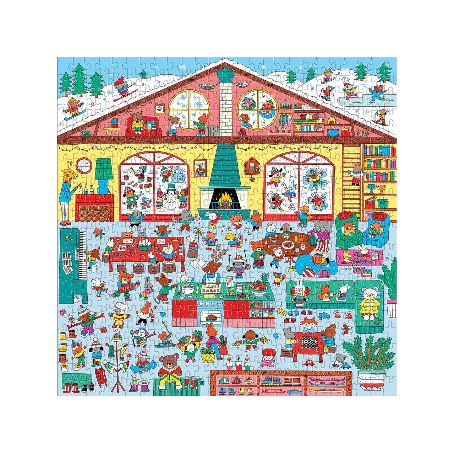 Winter Chalet Search & Find Puzzle