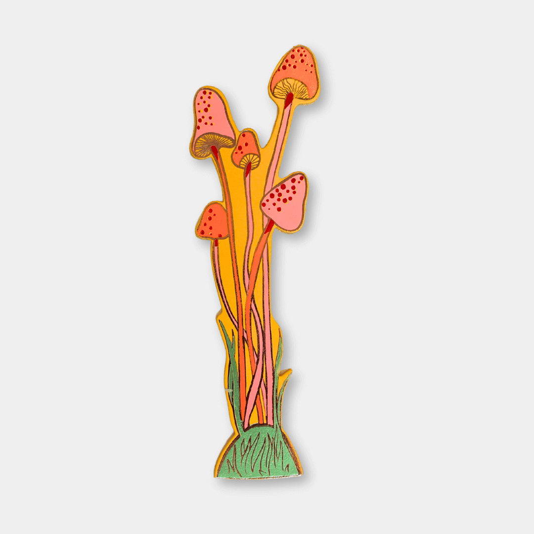 Mushroom Leather Bookmark