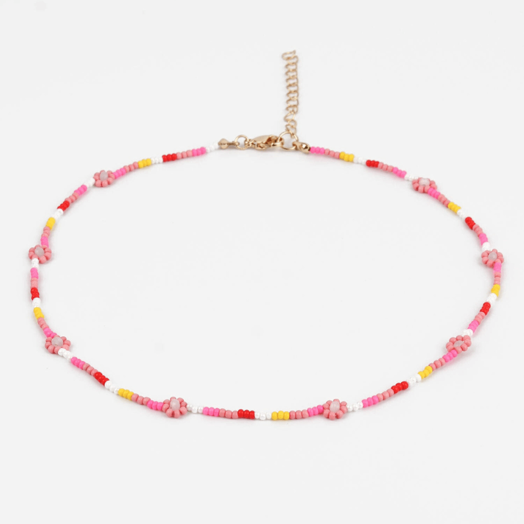 Beaded Daisy Necklaces