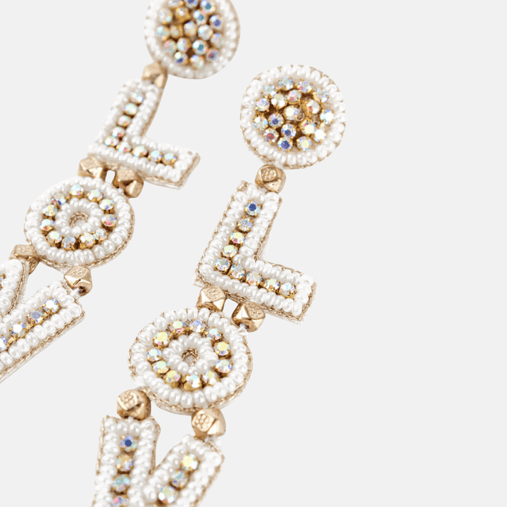 Love Drop Beaded Earrings