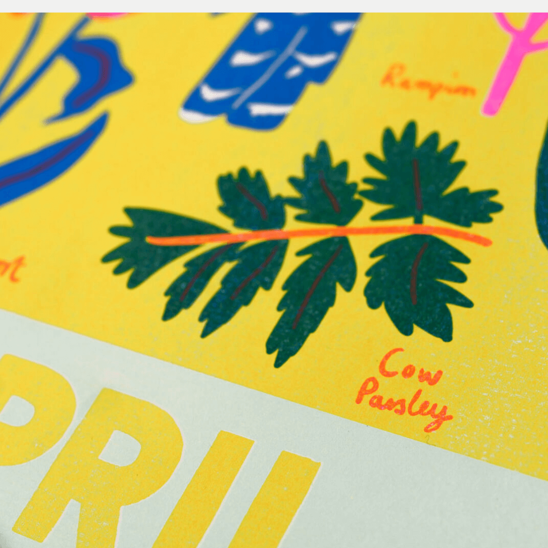 April Foraging Riso Print