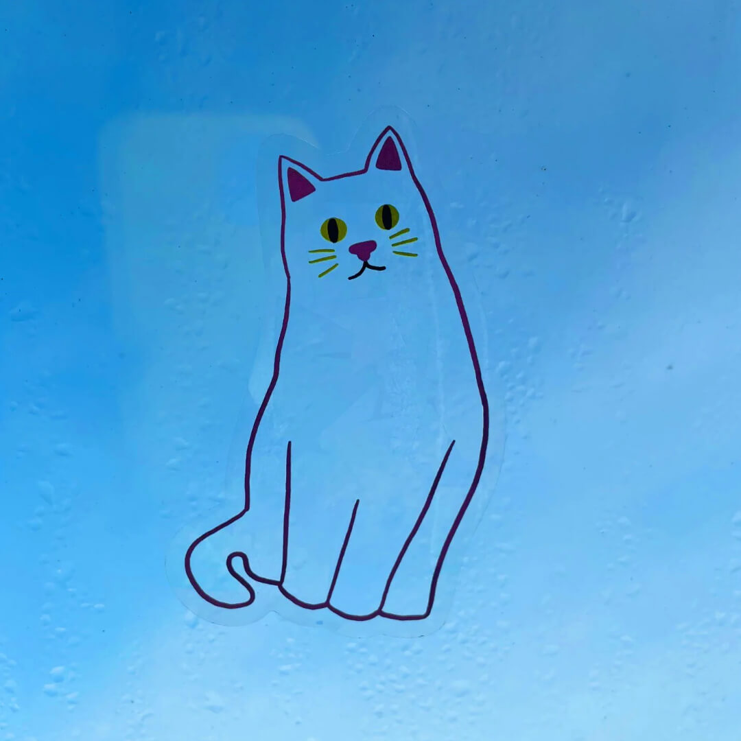 Cat Suncatcher Sticker