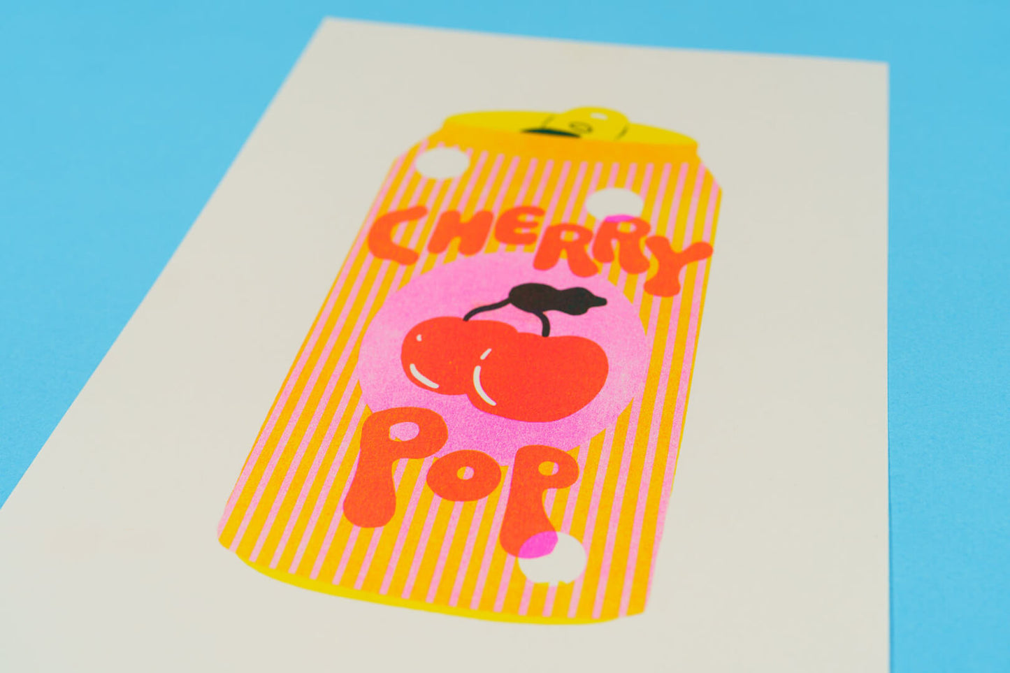 Cherry Pop Riso Print