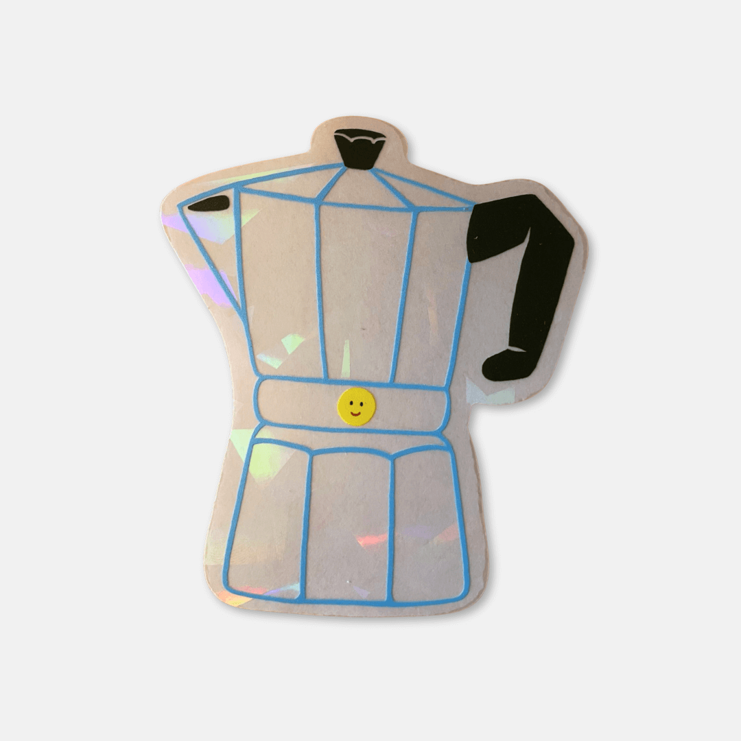 Coffee Pot Suncatcher Sticker