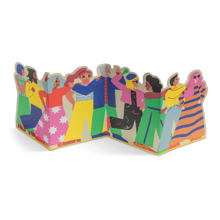 Conga Concertina Greetings Card