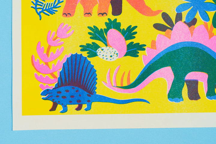 Dinosaur A3 Riso Print