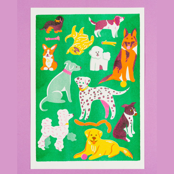 Dogs Riso Print