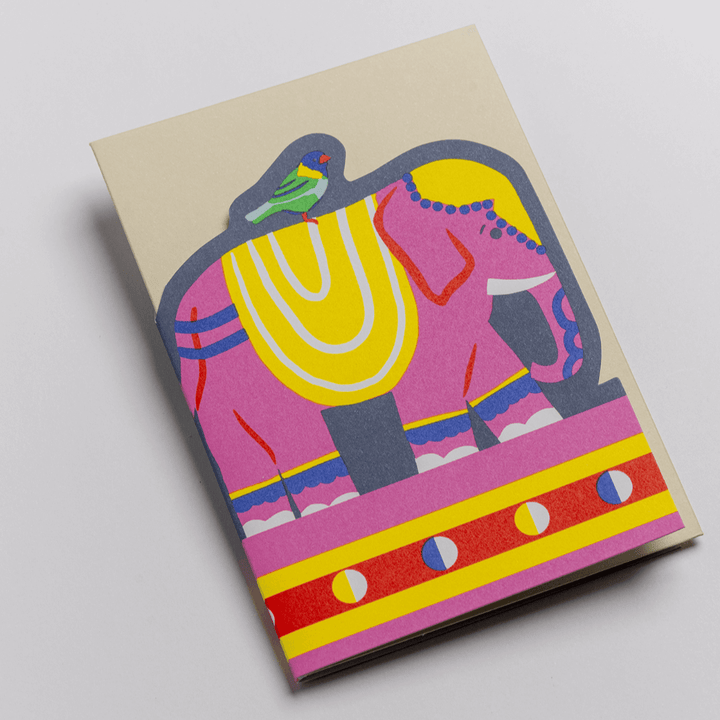 Elephants Concertina Greetings Card