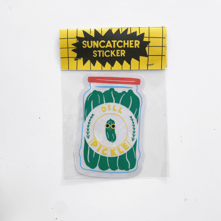 Jar of Pickles Suncatcher Sticker