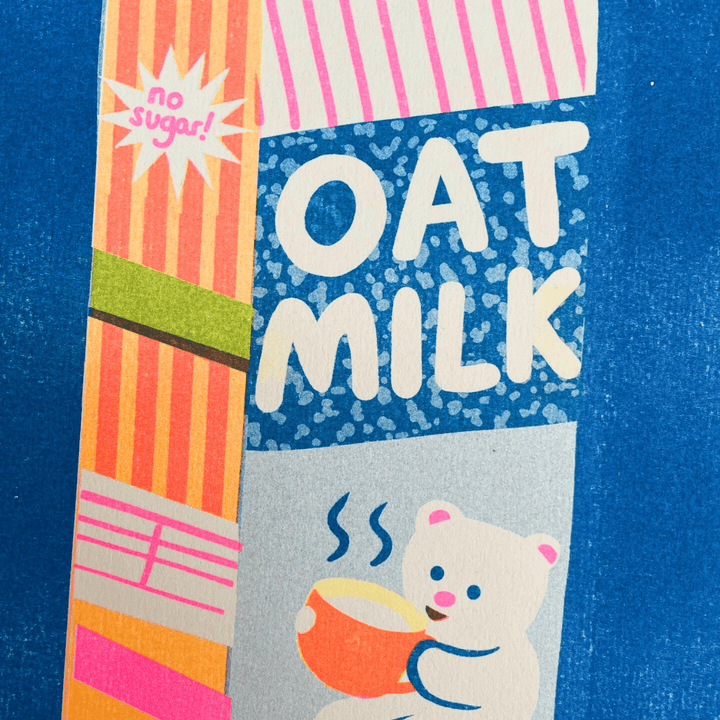 Oat Milk A4 Riso Art Print