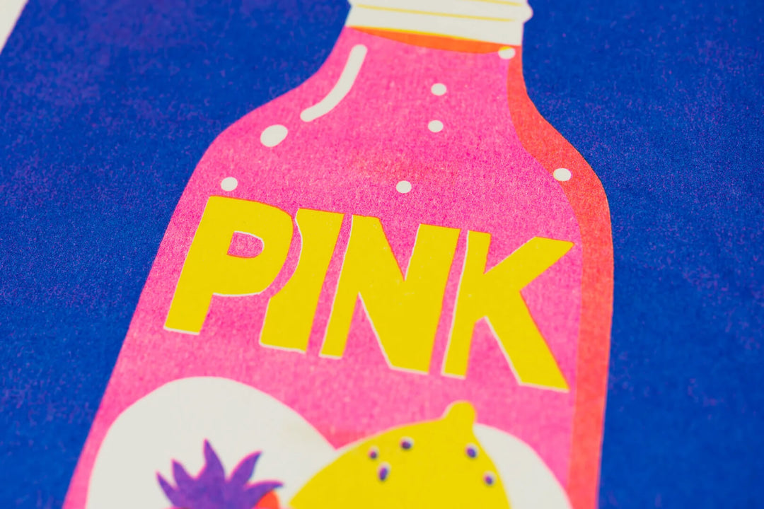 Pink Lemonade A4 Riso Print