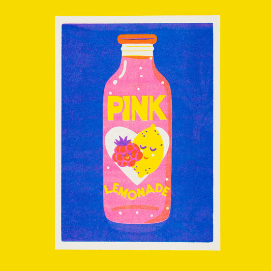 Pink Lemonade A4 Riso Print