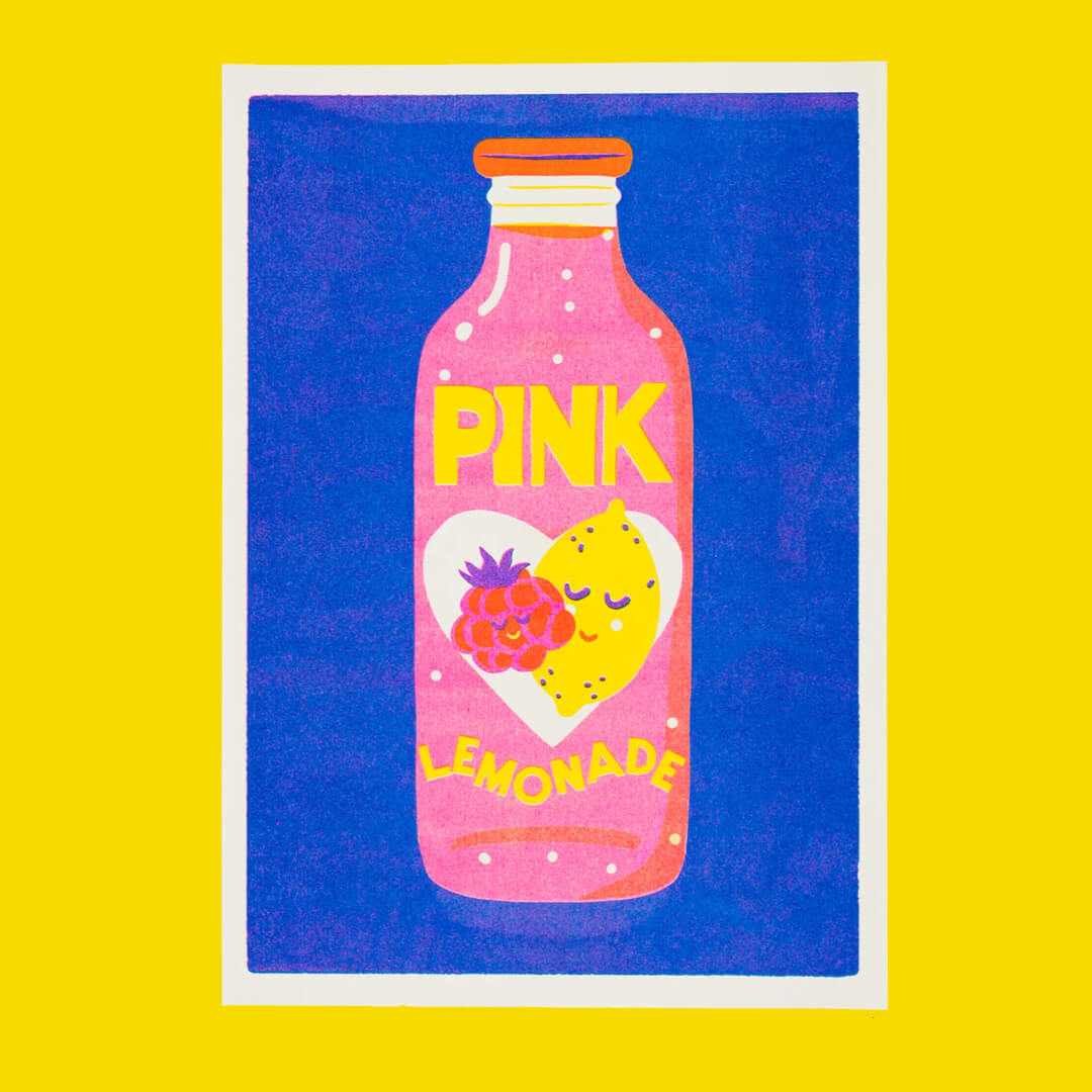 Pink Lemonade A4 Riso Print