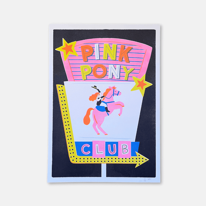 Pink Pony Club A3 Riso Print