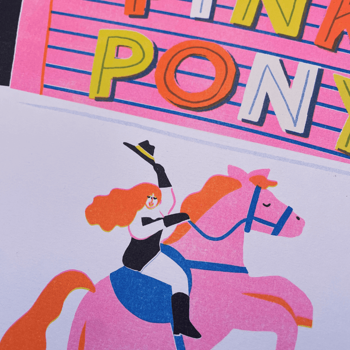 Pink Pony Club A3 Riso Print