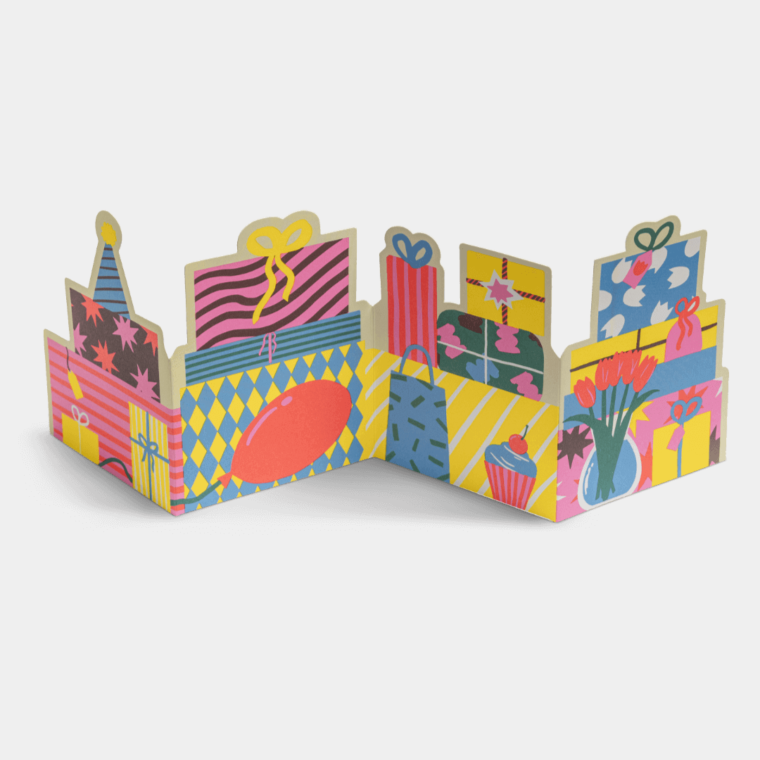 Presents Concertina Greetings Card