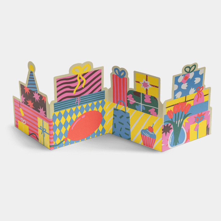 Presents Concertina Greetings Card