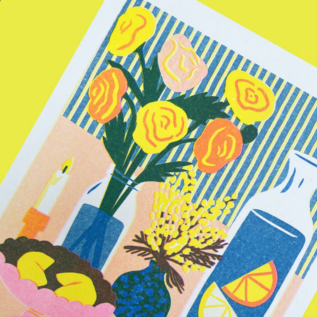 Still Life #1 Mini Riso Print