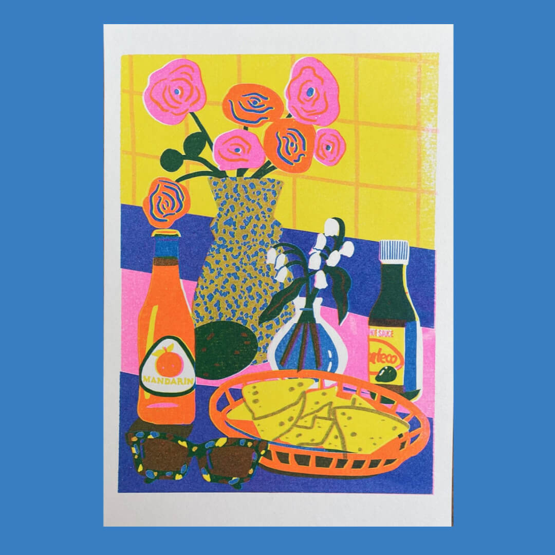 Still Life #2 Mini Riso Print