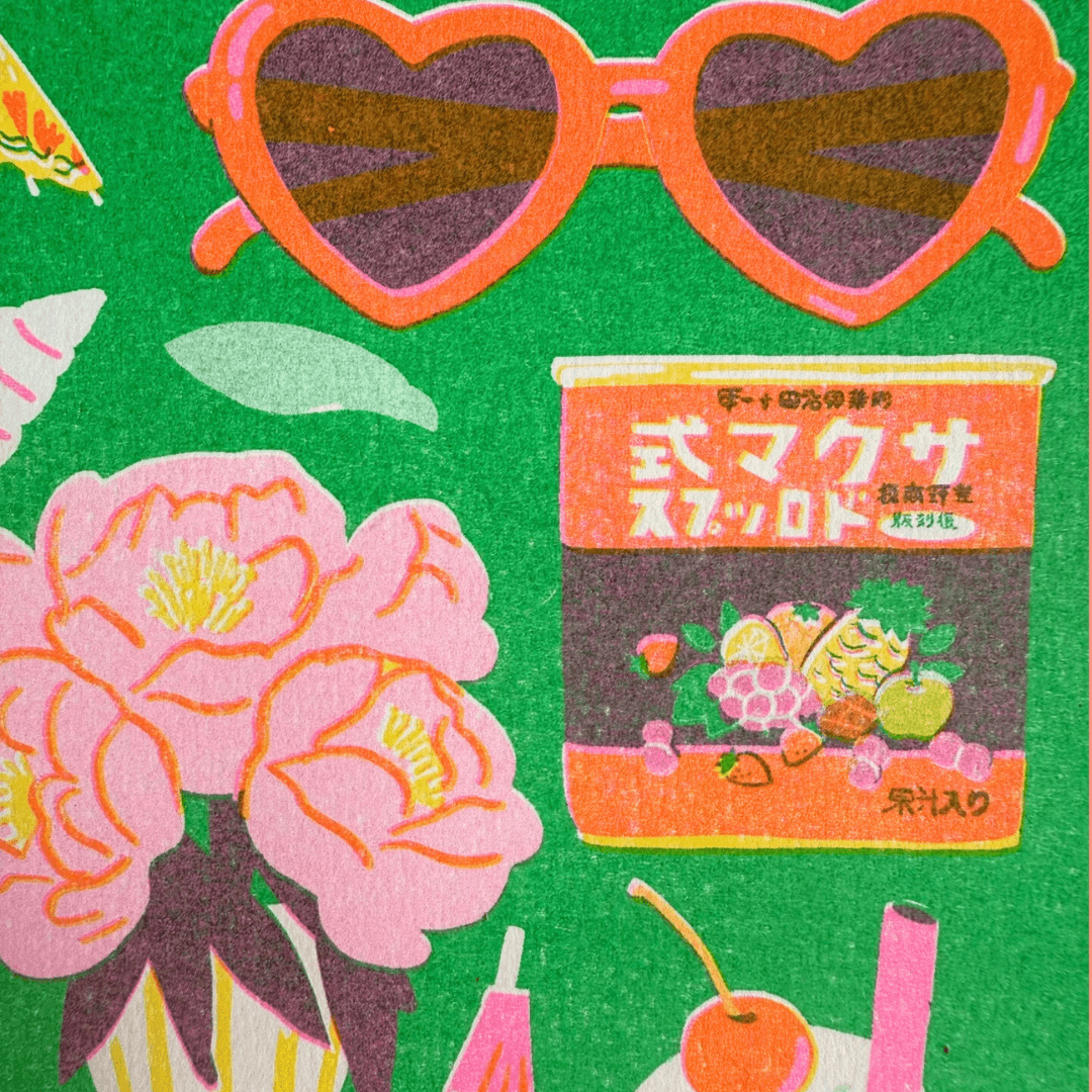 Tropical A4 Riso Art Print