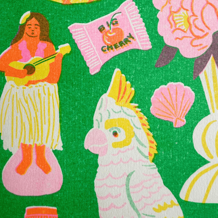 Tropical A4 Riso Art Print