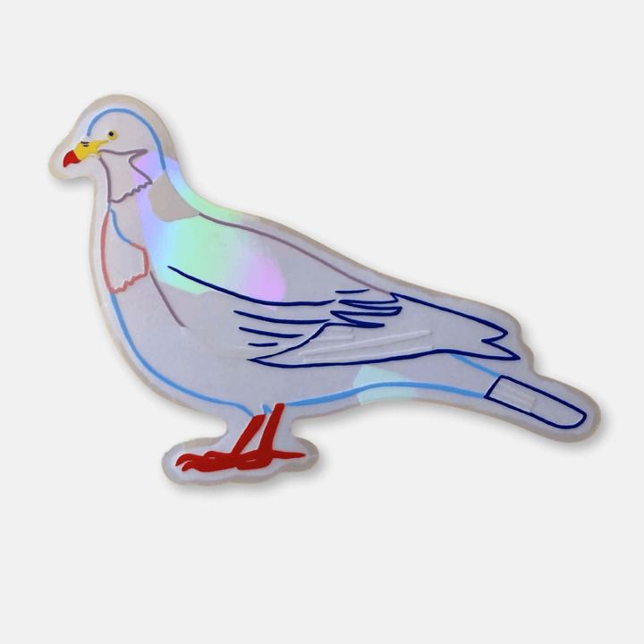 Wood Pigeon Suncatcher Sticker