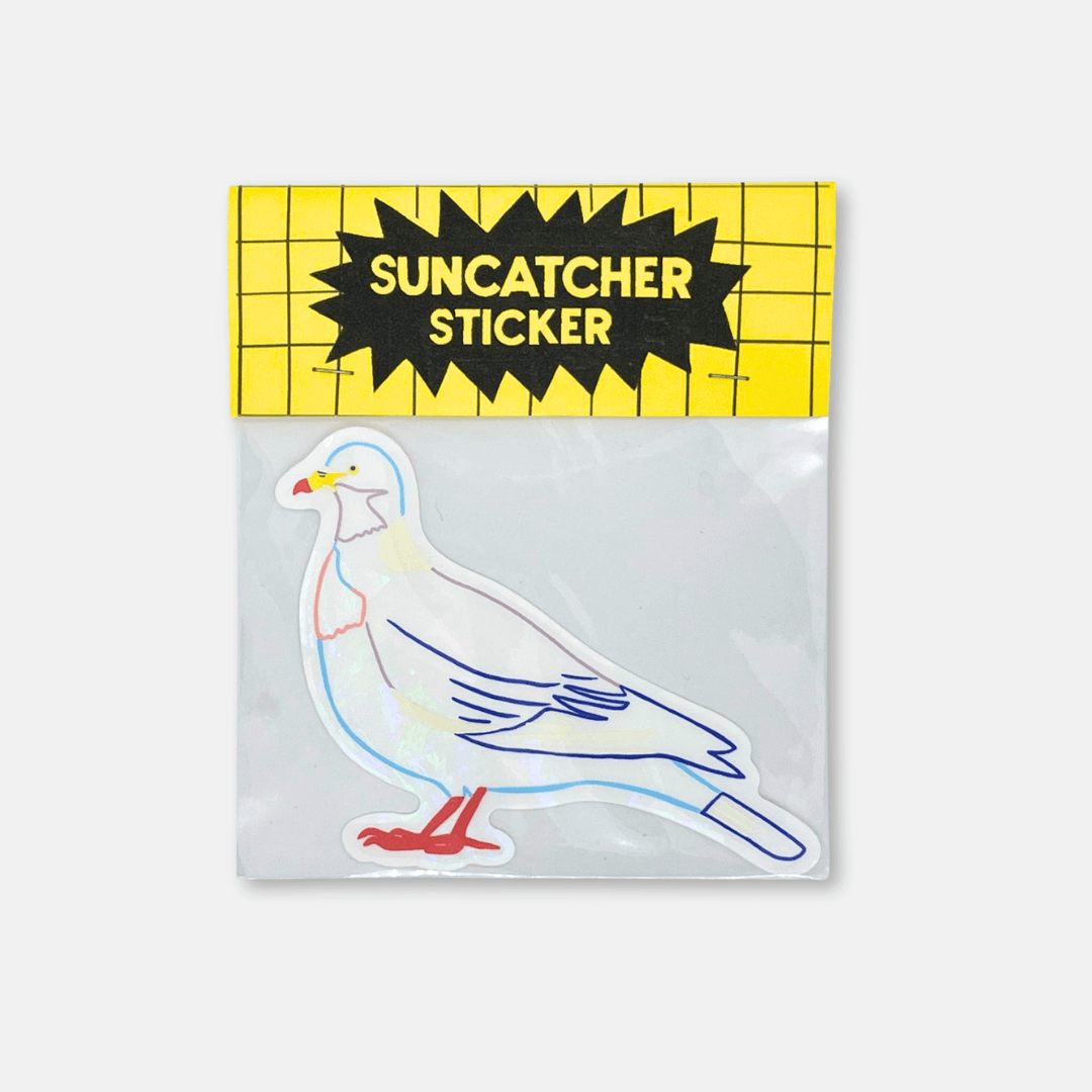 Wood Pigeon Suncatcher Sticker