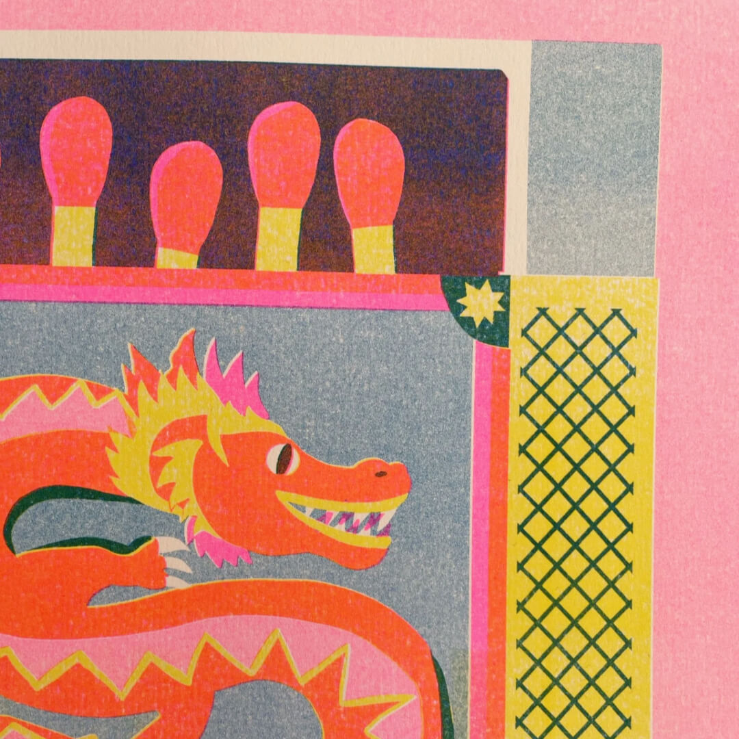 Year of the Dragon Riso Print