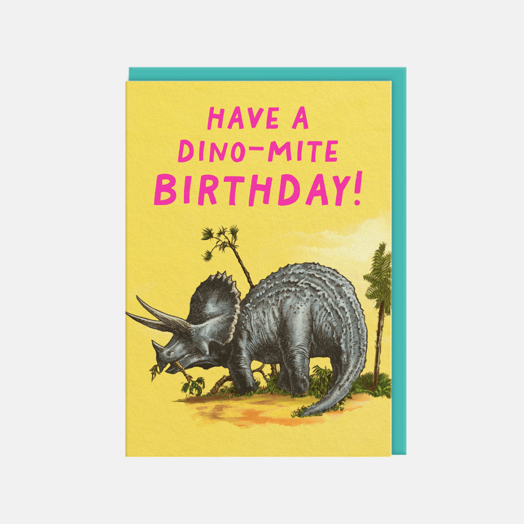 Dino-Mite Birthday Greetings Card