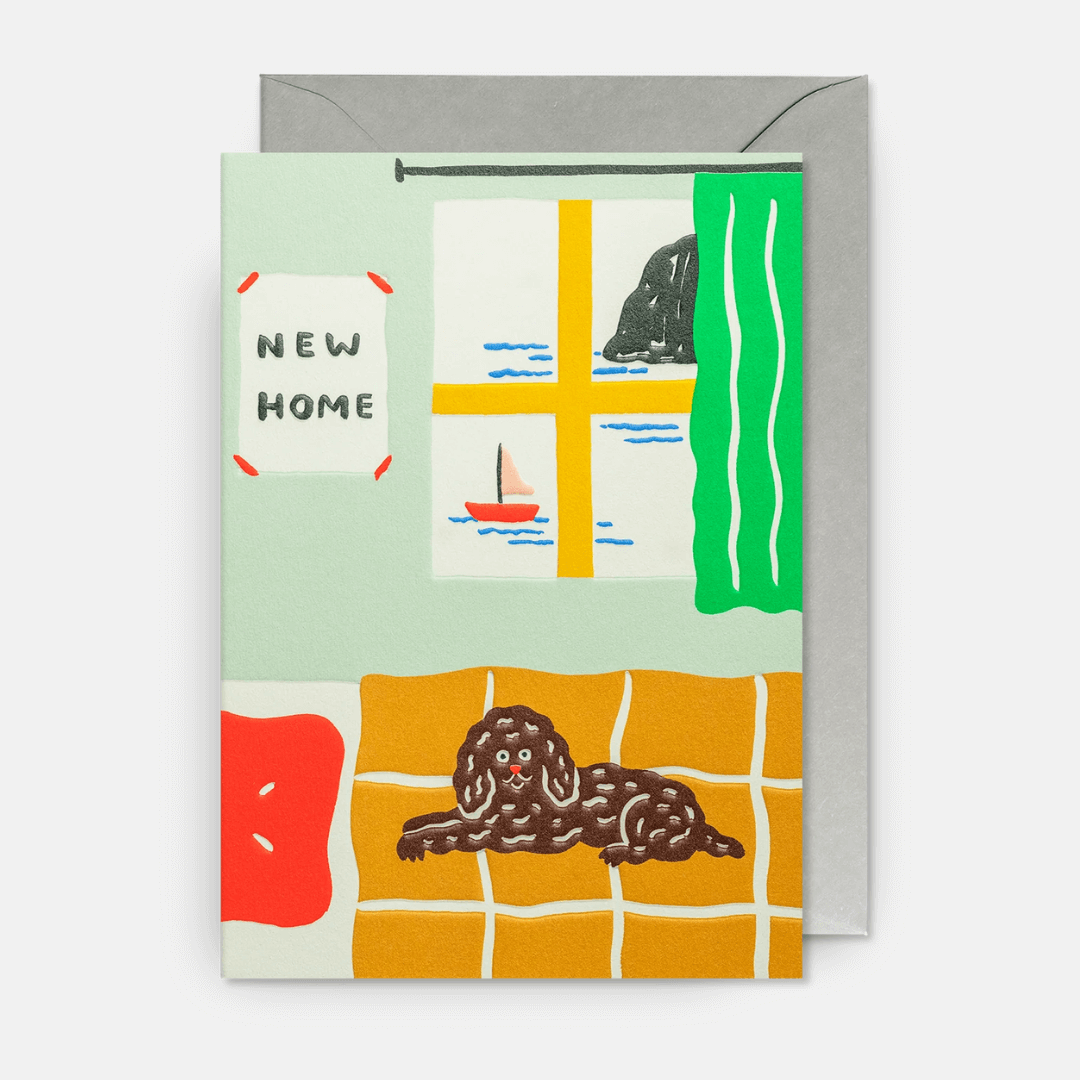New Home Dog Greetings Card