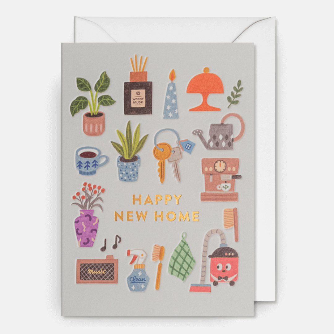 Cute New Home Greetings Card