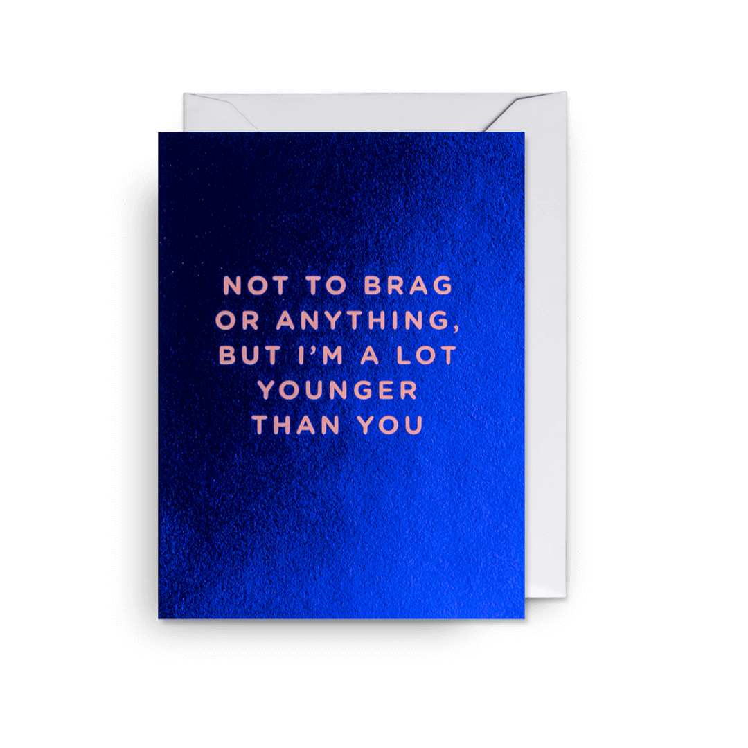 Not To Brag Mini Greetings Card