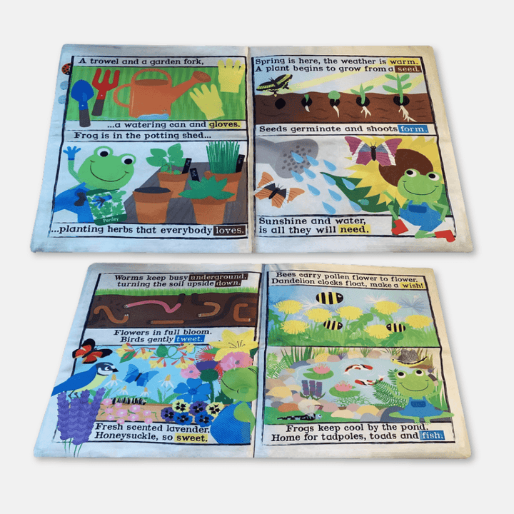 All About Gardens Crinkly Cloth Book