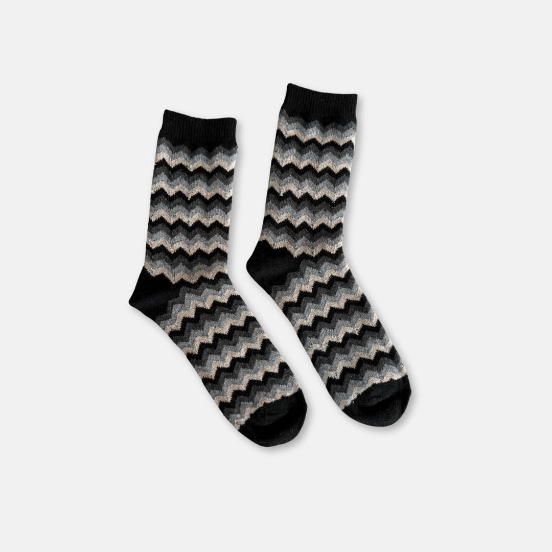 Chevron Wool Socks