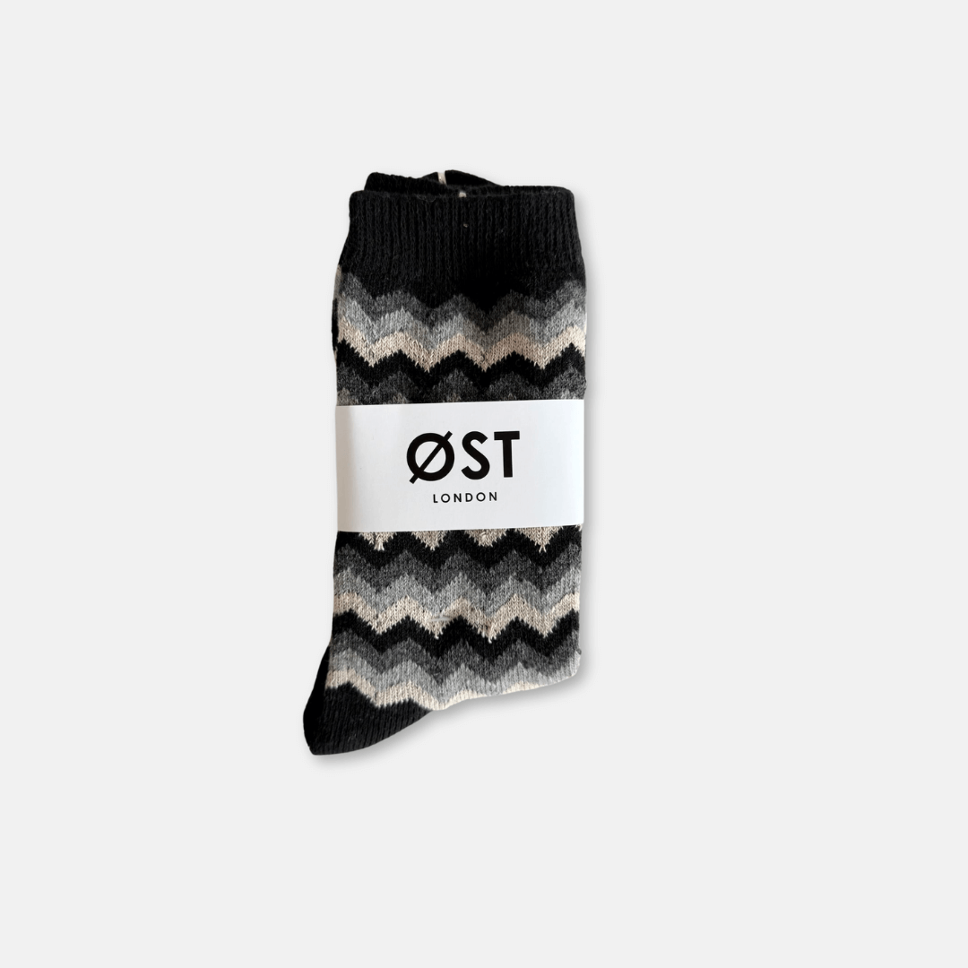 Chevron Wool Socks