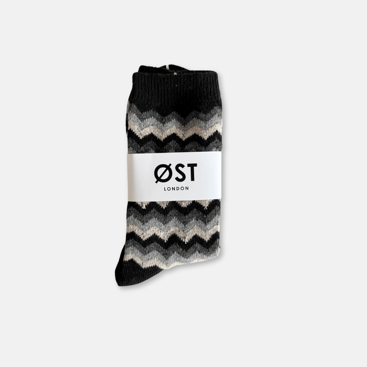 Chevron Wool Socks