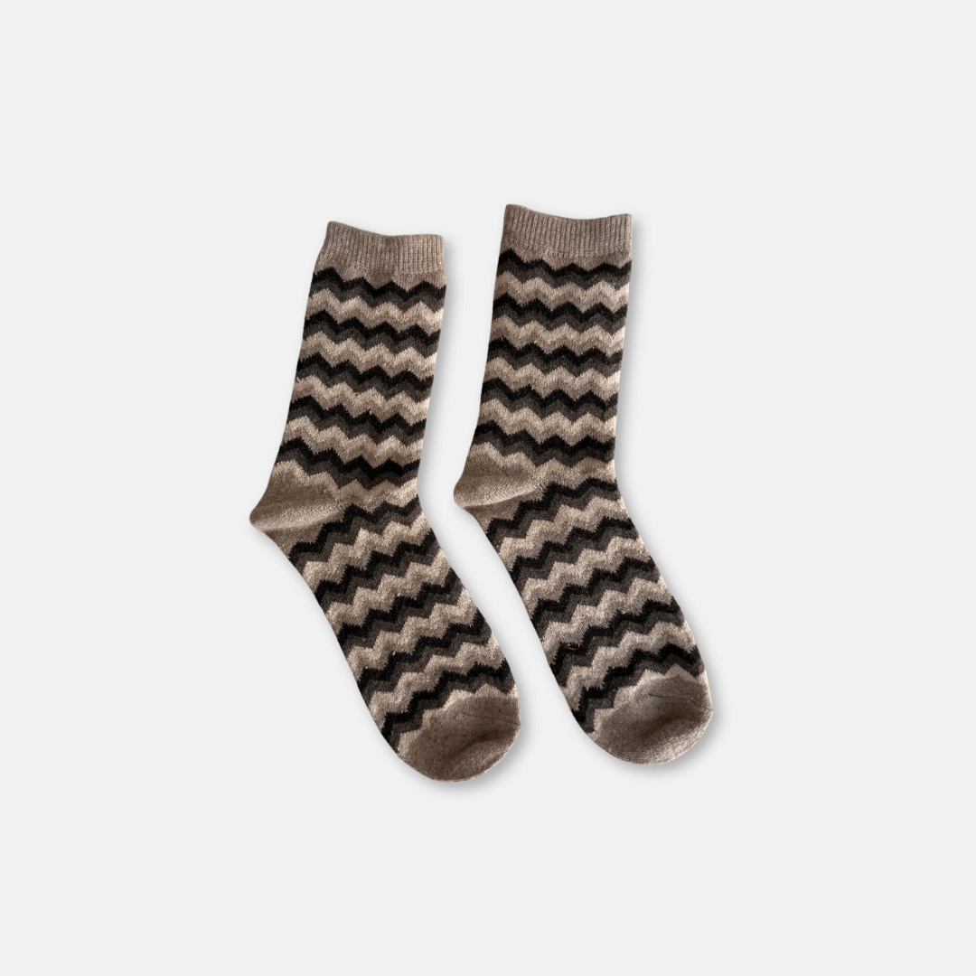 Chevron Wool Socks
