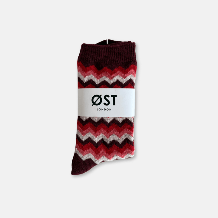 Chevron Wool Socks