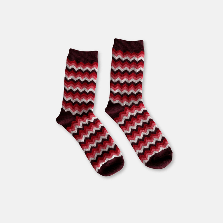 Chevron Wool Socks