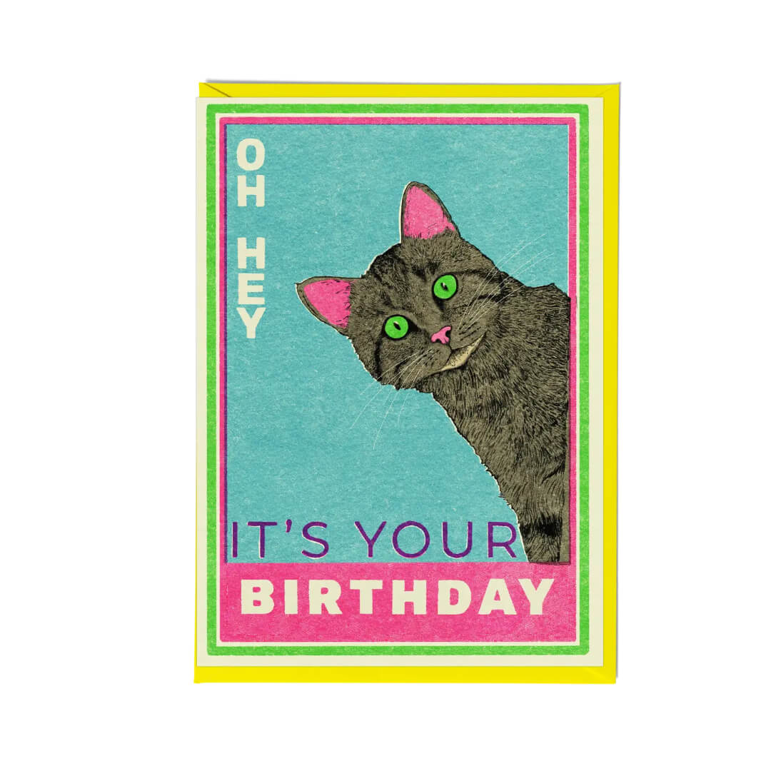 Curious Cat Birthday Card