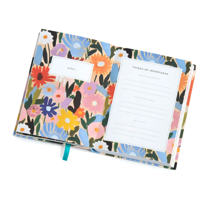 2025 Gouache Floral A6 Diary