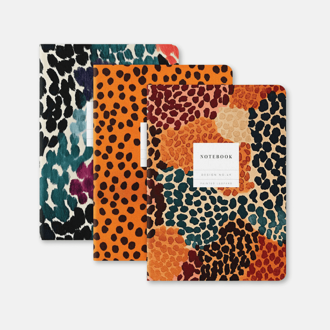 Animal Print A5 Stitched Notebook Pack