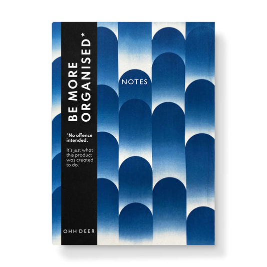 Abstract Blue Waves Linen Notebook