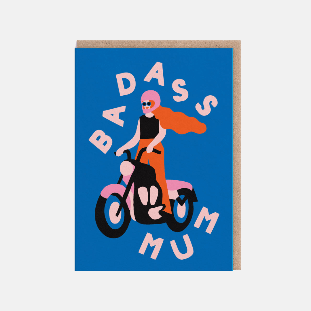 Badass Mum Greetings Card