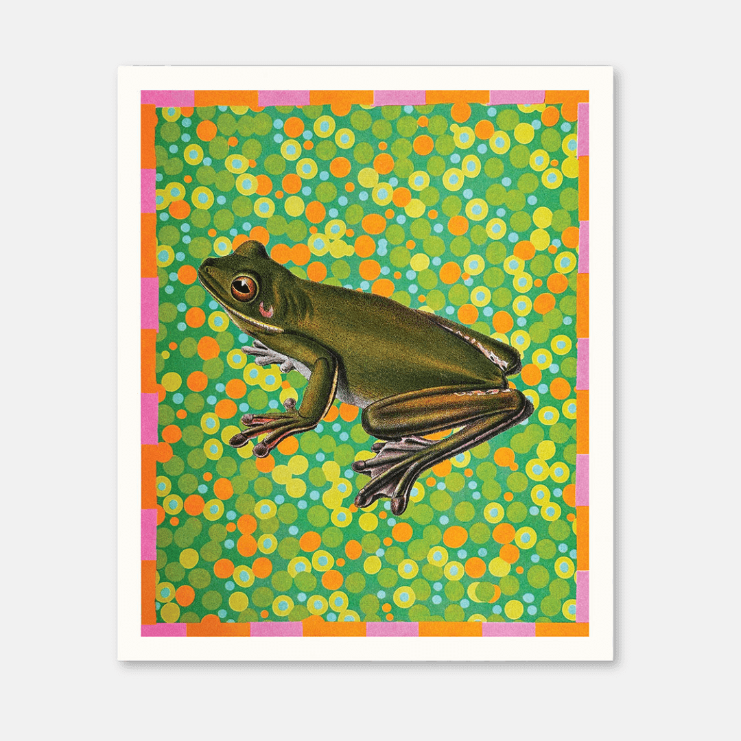 Frog Riso Art Print