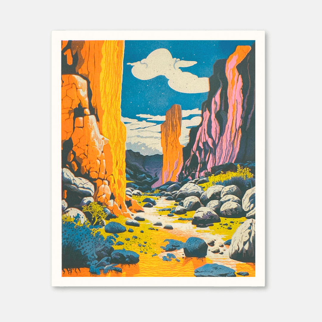 Grand Canyon Riso Art Print