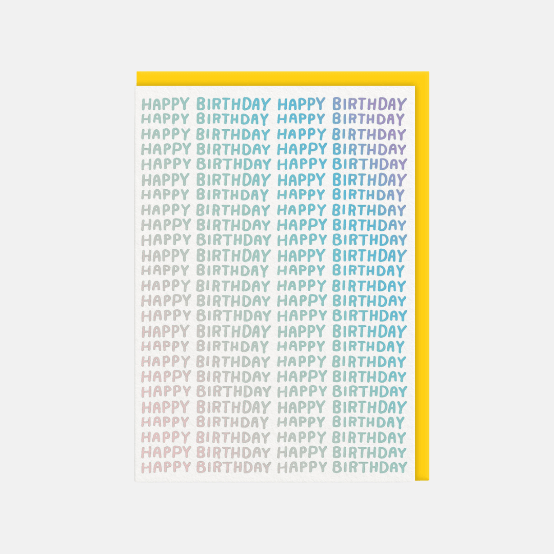 On Repeat Happy Birthday Greetings Card