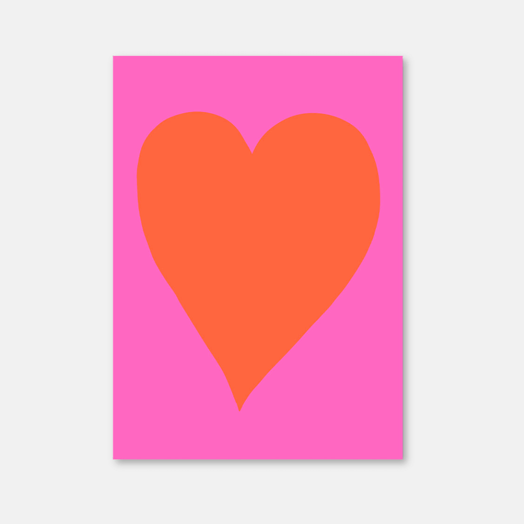 Neon Heart Postcard