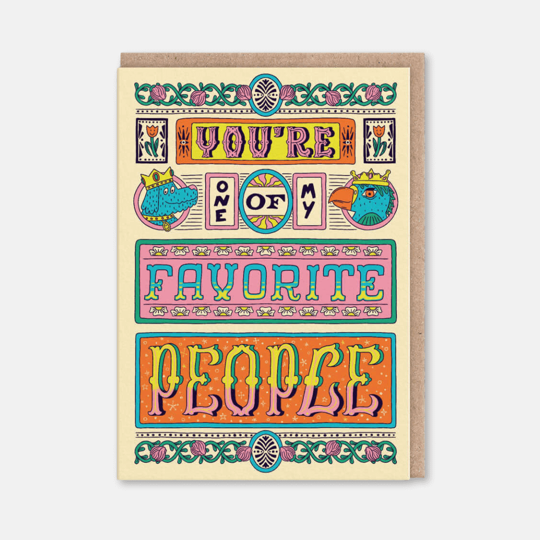 Favourite People Greetings Card